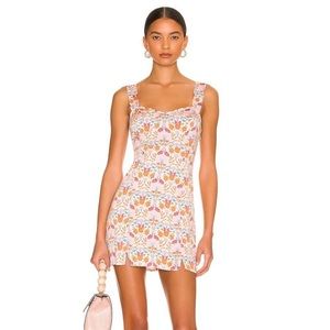 Free People Sasha Mini Dress Ivory Combo